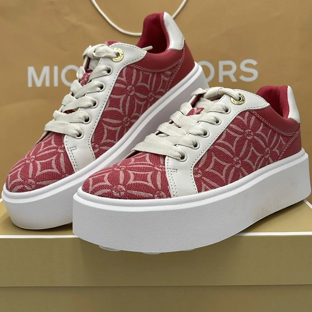MICHAEL KORS ROMEY LACE UP MK FOULARD JQD MD 49F4RMFS1Y LT BRY SBT